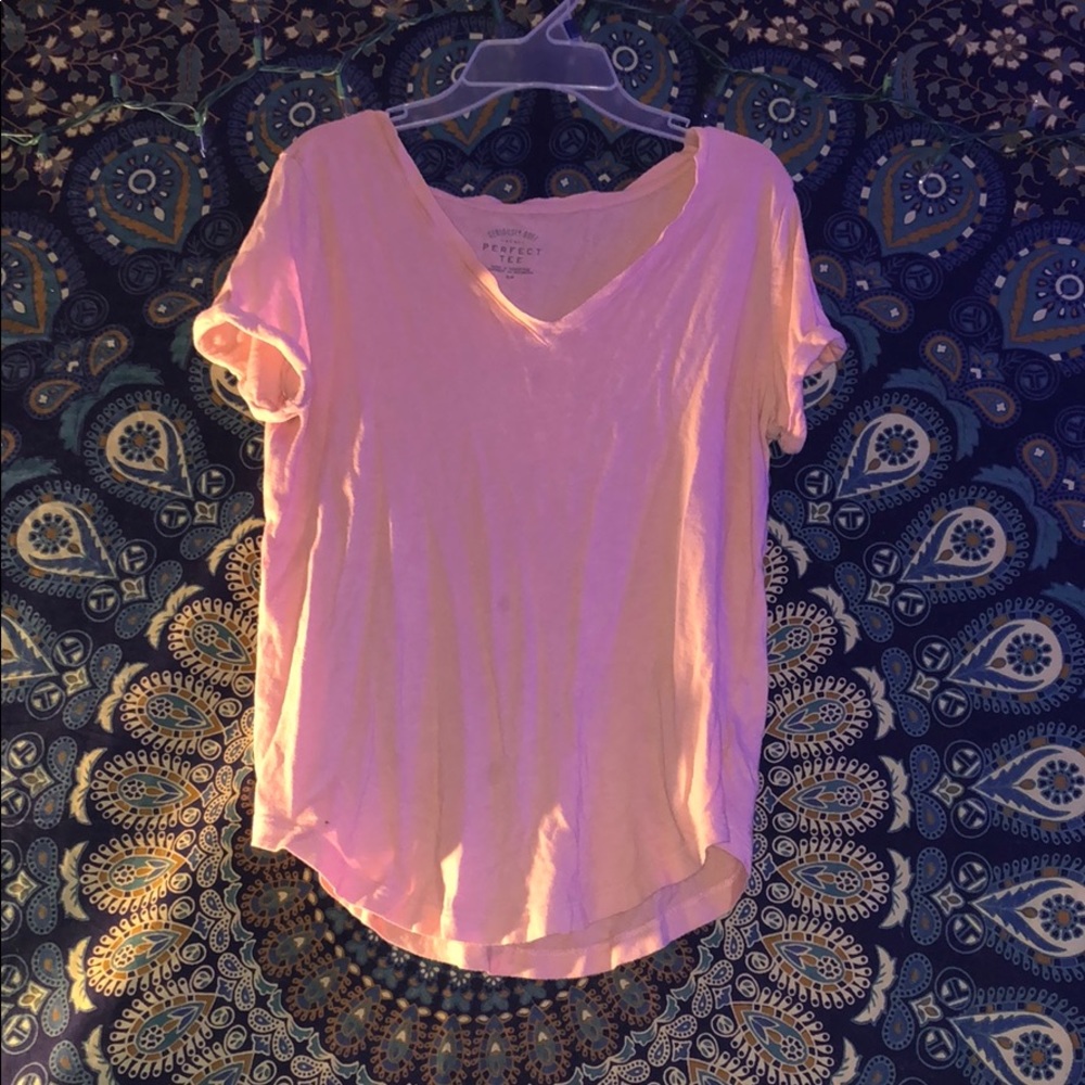 seriously soft light pink tee